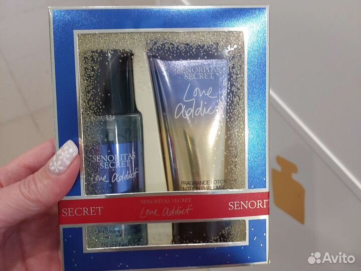 Набор 2в1, духи +лосьон Victoria secret 75ml