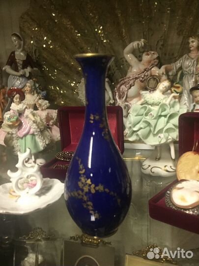 Сервиз кофейный с цветами антикварный фарфор