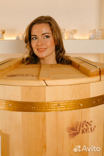 Кедровая фитобочка диаметром 89 см