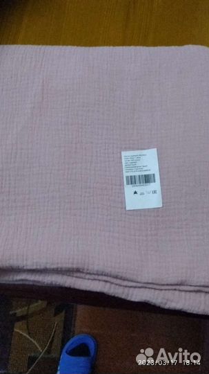 Муслин 2-х слойный 2 метра производство Турция