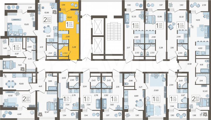 Квартира-студия, 23,2 м², 8/19 эт.