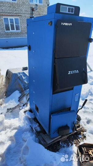 Твердотопливный котел, 1сезон, почти новый