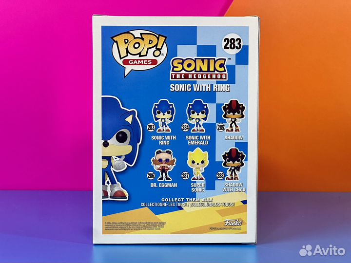 Funko Pop Games 283 Sonic The Hedgehog with Ring