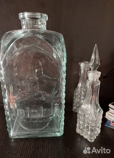 Флаконы СССР графин для спиртного или духов масел