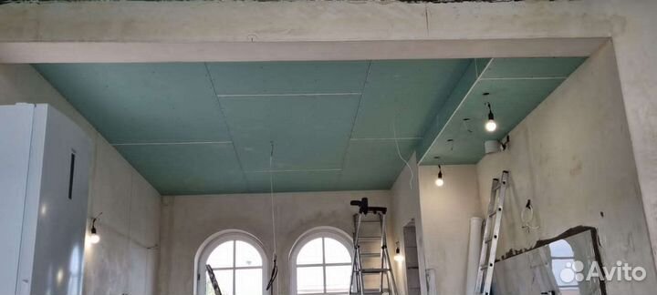 Монтаж Гипсокартона Г К Л Стены Потолки Короба