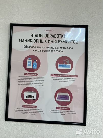 Плакат для мастера маникюра