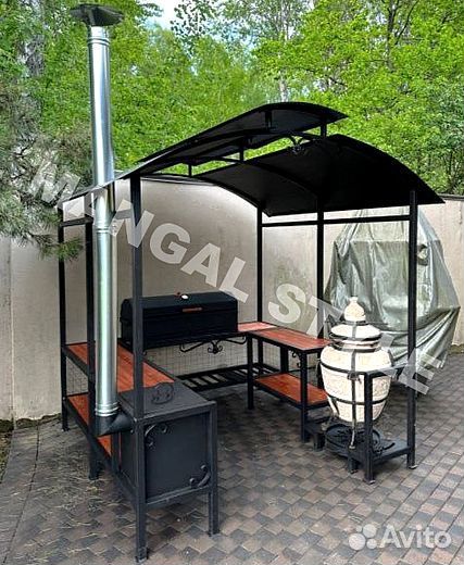 Беседка с мангалом