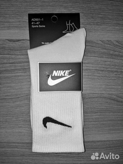 Носки Nike высокие белые упаковка 10 шт