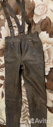 Брюки кожаные