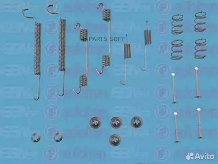 Autofren D3891A ремонтный к-т торм. колодок задний \ Opel Astra F 91-05/Astra G 98-09/Astra H 04