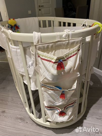 Кроватка-трансформер Ellipsebed (молочный