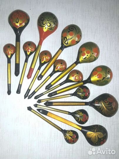 Ложки деревянные и мельхиор