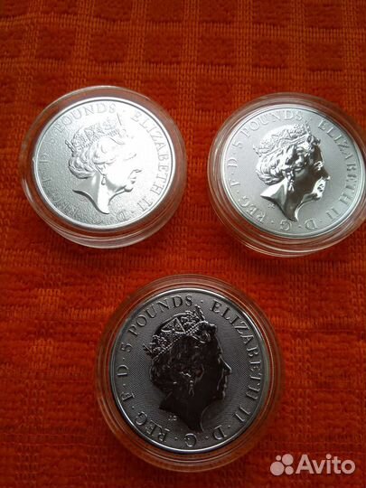 Звери королевы 5 фунтов 2016- 2021г