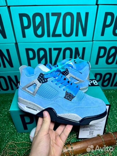 Nike air jordan 4 retro university blue оригинал