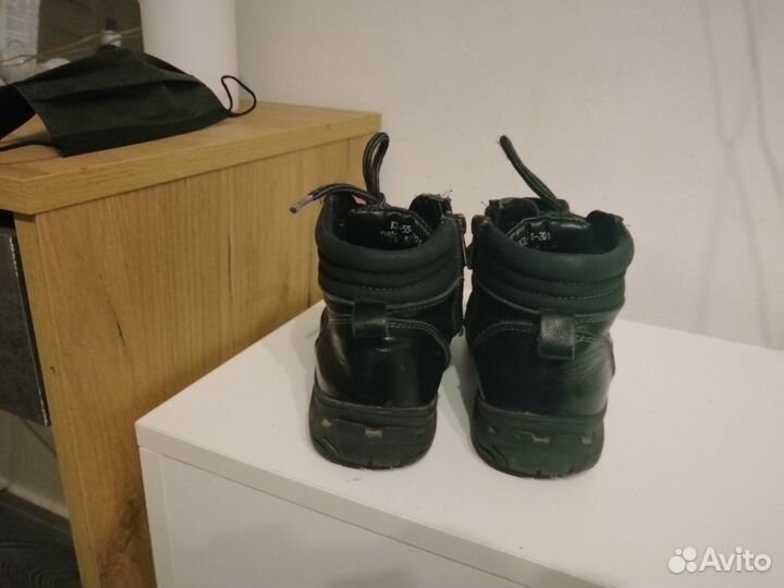 Ботинки зимние кожа