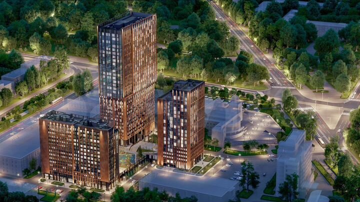 2-к. квартира, 45,8 м², 22/33 эт.