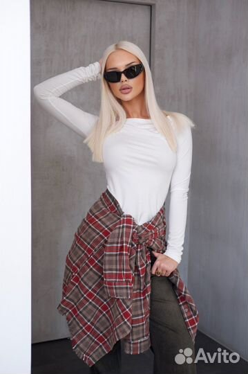 Рубашка в клетку женская