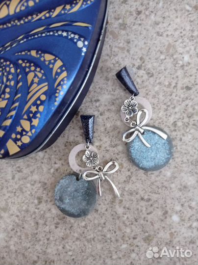 Серьги из эпоксидной смолы