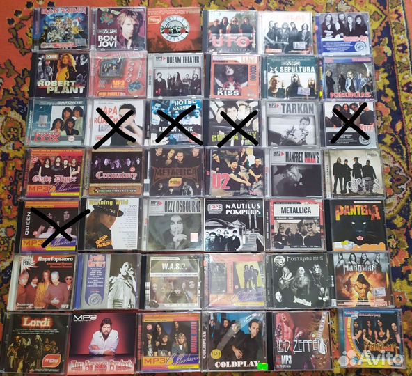 Диски рок/метал в основном