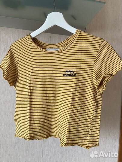 Кроп топ футболка pull and bear майка