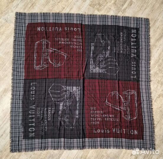 Шаль louis vuitton из мужской коллекции