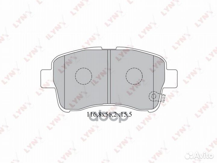 Колодки торм. диск. перед. BD-7308 lynxauto