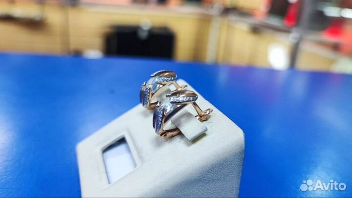 Серьги 585 пробы, р.0