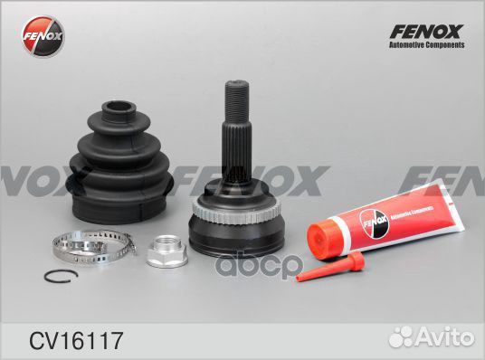 Шрус наружный перед прав/лев CV16117 fenox