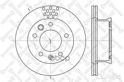 Диск торм. пер. 6020-3334V-SX Stellox