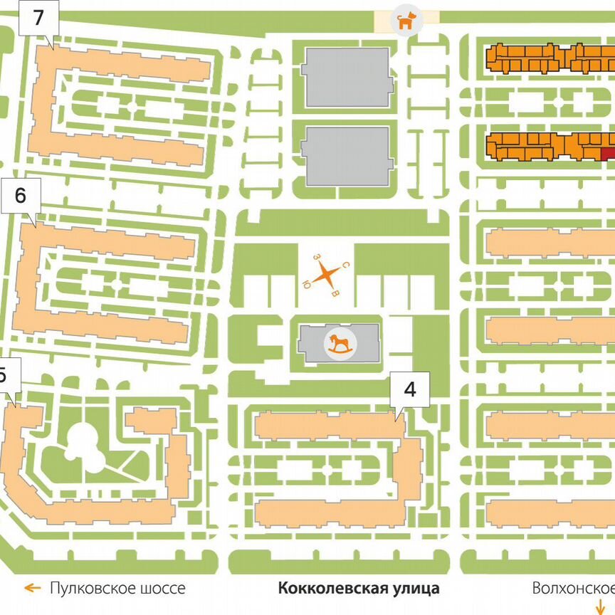 2-к. квартира, 61,3 м², 4/5 эт.