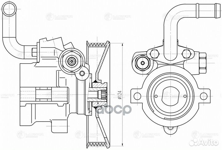 Насос гур LPS0512 luzar