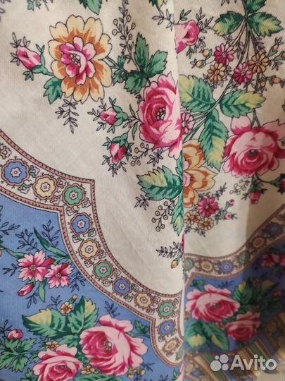 Павловопосадский платок шерсть