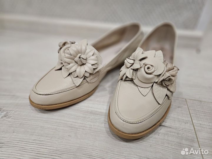 Лоферы натуральная кожа