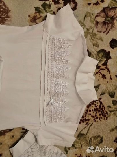 Блузка школьная пакетом 4шт