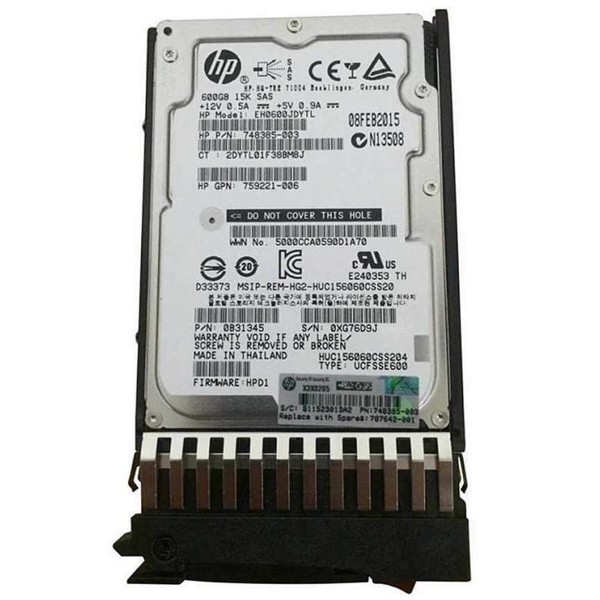 [787642-001] Жесткий Диск Hp J9f42a R0p88a 600gb 15k 787642-001