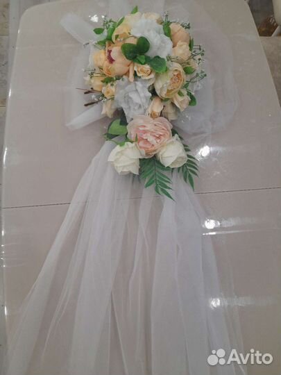 Свадебные украшения на машину