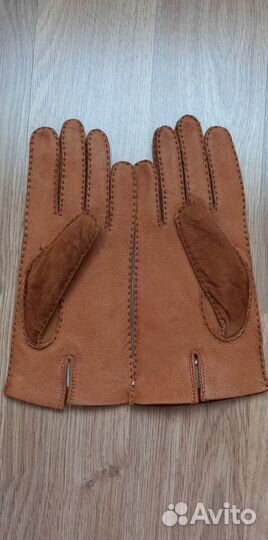 Перчатки женские замша с кожей