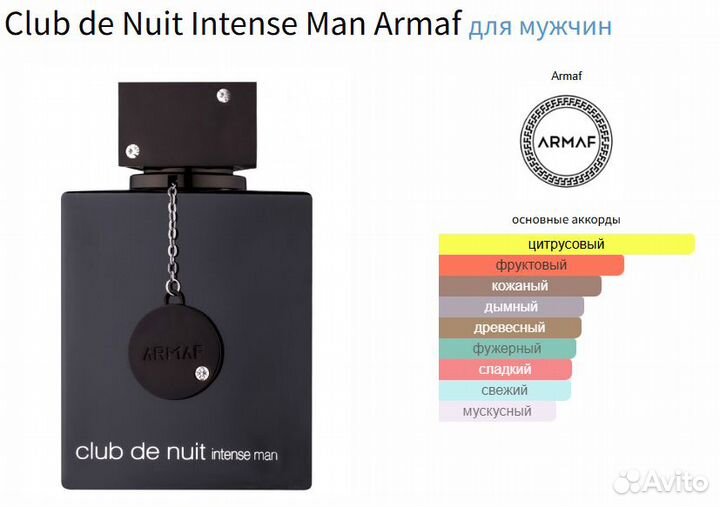 Распив Club de Nuit Intense Man