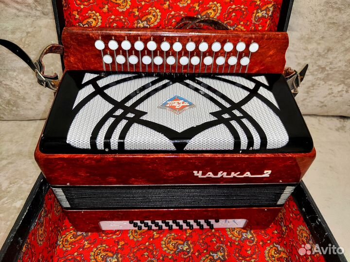 Гармонь Чайка 2 шуйская 25 на 25 ля