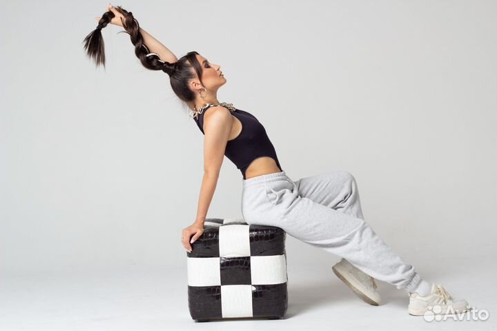 Хвост на резинке, накладной хвост шиньон, коса