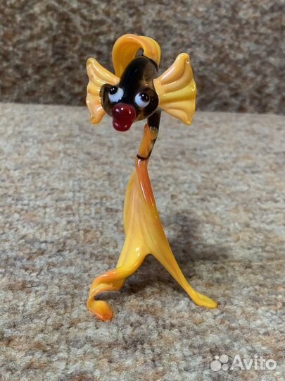 Статуэтка Рыбка Стекло Винтаж СССР