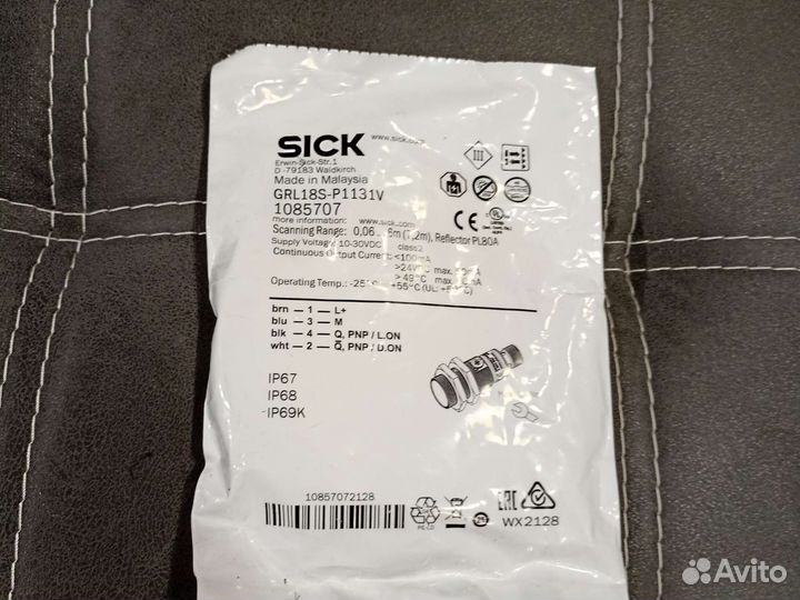 Оптический датчик GRL18S-P1131V sick 1085707