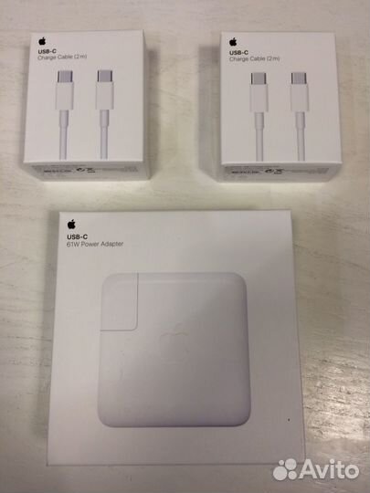 Зарядка MacBook USB-C 61w + кабель Оригинал Новая