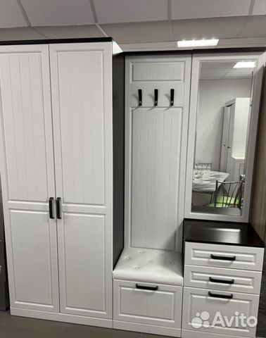 Прихожая мдф венге/белый