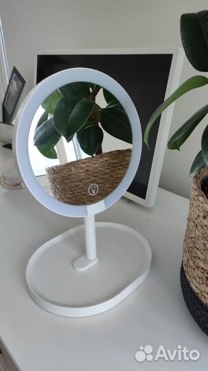 Зеркало с подсветкой настольное бу