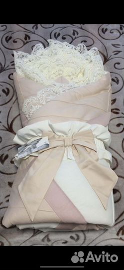 Конверт на выписку для девочки демисезонный