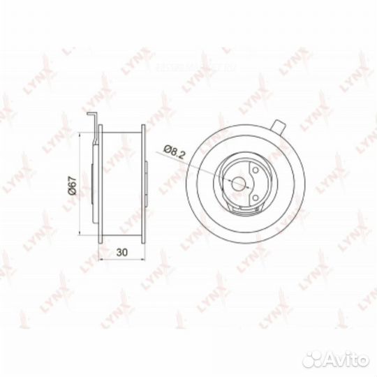 Lynxauto PB-1003 Ролик натяжной ремня грм LCV