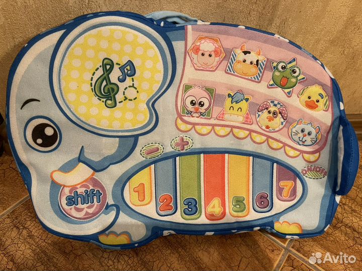 Пианино для малыша (звуки животных)