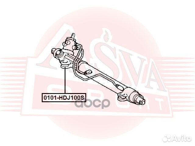 Сайлентблок рулевой рейки 0101-HDJ100S asva