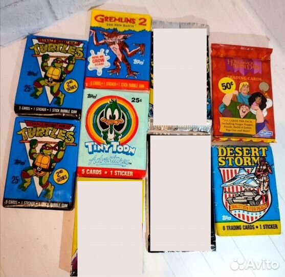 Коллекционные карточки в упаковках